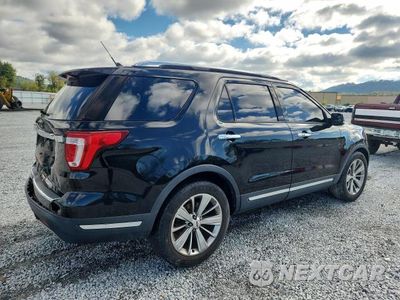 Trzecie zdjęcie samochodu z tyłu: 2018 FORD EXPLORER LIMITED VIN:1FM5K7F86JGA04791 - miniatura