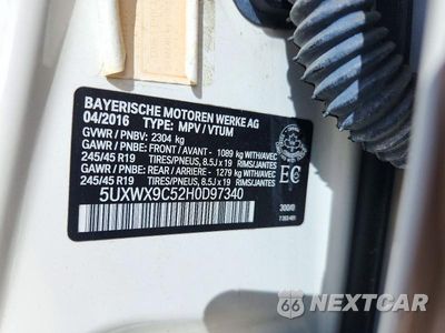 Zdjęcie 13 z 13 samochodu: 2017 BMW X3 XDRIVE28I VIN:5UXWX9C52H0D97340 - miniatura