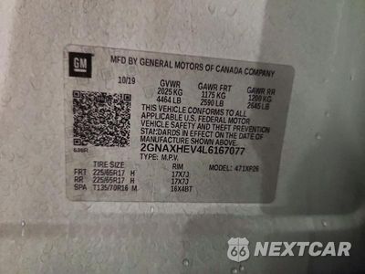 Zdjęcie 13 z 13 samochodu: 2020 CHEVROLET EQUINOX LS VIN:2GNAXHEV4L6167077 - miniatura