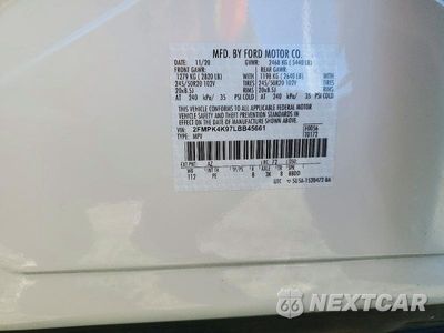 Zdjęcie 12 z 12 samochodu: 2020 FORD EDGE TITANIUM VIN:2FMPK4K97LBB45661 - miniatura