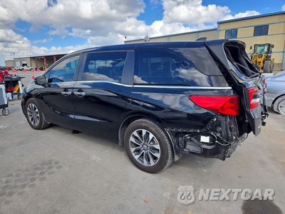 Drugie zdjęcie samochodu z przodu: 2022 HONDA ODYSSEY EXL VIN:5FNRL6H72NB025784 - miniatura