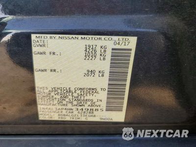 Zdjęcie 12 z 12 samochodu: 2017 NISSAN ALTIMA 2.5 S VIN:1N4AL3AP4HN349885 - miniatura