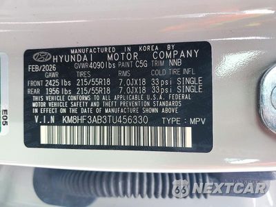 Zdjęcie 14 z 14 samochodu: 2026 HYUNDAI KONA SEL SPORT VIN:KM8HF3AB3TU456330 - miniatura