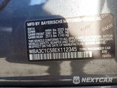 Zdjęcie 12 z 12 samochodu: 2014 BMW 328 I SULEV VIN:WBA3C1C58EK112345 - miniatura