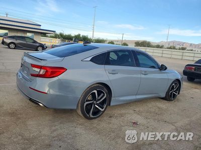 Trzecie zdjęcie samochodu z tyłu: 2022 HONDA ACCORD SPORT VIN:1HGCV1F38NA072525 - miniatura