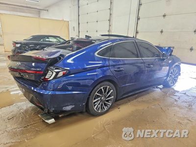 Trzecie zdjęcie samochodu z tyłu: 2021 HYUNDAI SONATA LIMITED VIN:5NPEH4J29MH103271 - miniatura