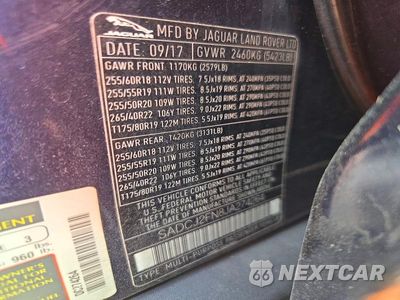 Zdjęcie 13 z 13 samochodu: 2018 JAGUAR F-PACE PREMIUM VIN:SADCJ2FN8JA274264 - miniatura