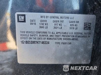 Zdjęcie 13 z 13 samochodu: 2017 CHEVROLET CRUZE LT VIN:1G1BE5SM7H7146334 - miniatura