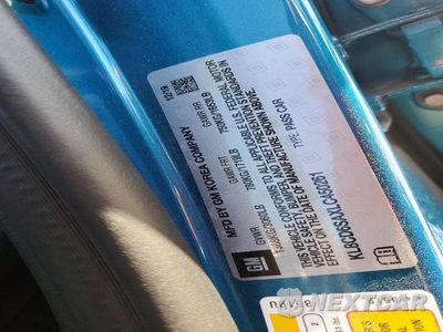 Zdjęcie 12 z 12 samochodu: 2020 CHEVROLET SPARK 1LT VIN:KL8CD6SAXLC450261 - miniatura