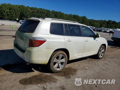 Trzecie zdjęcie samochodu z tyłu: 2010 TOYOTA HIGHLANDER SPORT VIN:5TDXK3EH5AS003032 - miniatura
