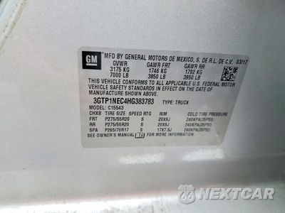 Zdjęcie 13 z 13 samochodu: 2017 GMC SIERRA C1500 SLT VIN:3GTP1NEC4HG383783 - miniatura