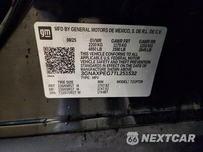 Zdjęcie 14 z 14 samochodu: 2026 CHEVROLET EQUINOX LT VIN:3GNAXPEG7TL251532 - miniatura