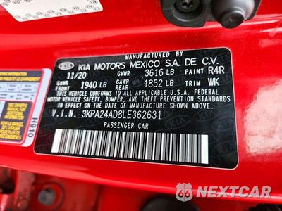 Zdjęcie 12 z 12 samochodu: 2020 KIA RIO S VIN:3KPA24AD8LE362631 - miniatura