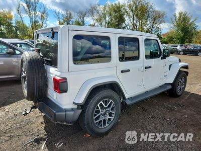 Trzecie zdjęcie samochodu z tyłu: 2024 JEEP WRANGLER SAHARA VIN:1C4PJXEG6RW301957 - miniatura