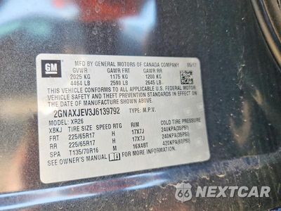 Zdjęcie 12 z 12 samochodu: 2018 CHEVROLET EQUINOX LT VIN:2GNAXJEV3J6139792 - miniatura