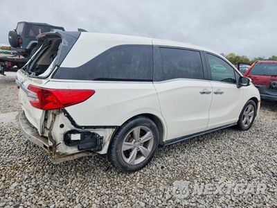 Trzecie zdjęcie samochodu z tyłu: 2019 HONDA ODYSSEY EX VIN:5FNRL6H54KB047196 - miniatura