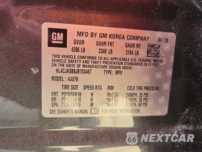 Zdjęcie 12 z 12 samochodu: 2018 BUICK ENCORE PREFERRED VIN:KL4CJASB8JB703487 - miniatura