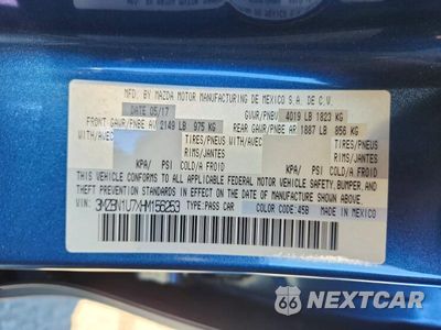 Zdjęcie 12 z 12 samochodu: 2017 MAZDA 3 SPORT VIN:3MZBN1U7XHM156253 - miniatura