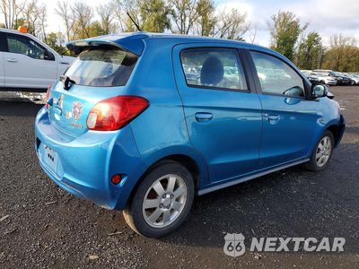 Trzecie zdjęcie samochodu z tyłu: 2015 MITSUBISHI MIRAGE ES VIN:ML32A4HJ6FH050988 - miniatura
