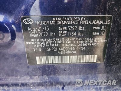Zdjęcie 12 z 12 samochodu: 2013 HYUNDAI ELANTRA GLS VIN:5NPDH4AE9DH404404 - miniatura