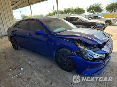 Czwarte zdjęcie samochodu z boku: 2021 HYUNDAI ELANTRA SEL VIN:KMHLM4AG4MU116459 - miniatura