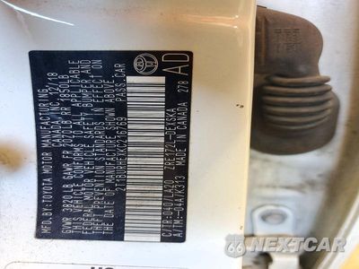 Zdjęcie 12 z 12 samochodu: 2019 TOYOTA COROLLA XSE VIN:2T1BURHEXKC216769 - miniatura