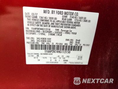 Zdjęcie 13 z 13 samochodu: 2017 FORD TAURUS SHO VIN:1FAHP2KT4HG112150 - miniatura