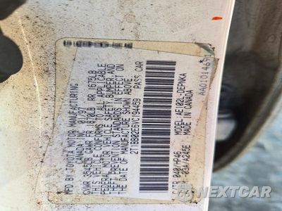 Zdjęcie 12 z 12 samochodu: 1997 TOYOTA COROLLA DX VIN:2T1BB02E6VC194459 - miniatura