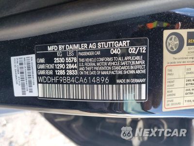 Zdjęcie 12 z 12 samochodu: 2012 MERCEDES-BENZ E 550 4MATIC VIN:WDDHF9BB4CA614896 - miniatura