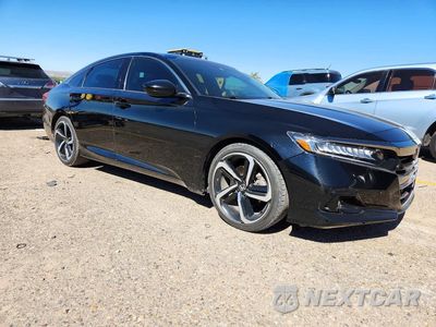 Czwarte zdjęcie samochodu z boku: 2022 HONDA ACCORD SPORT VIN:1HGCV1F33NA021773 - miniatura