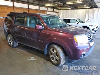 Czwarte zdjęcie samochodu z boku: 2014 HONDA PILOT EXLN VIN:5FNYF4H70EB017447 - miniatura