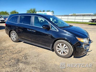 Czwarte zdjęcie samochodu z boku: 2017 HONDA ODYSSEY EXL VIN:5FNRL5H69HB011015 - miniatura