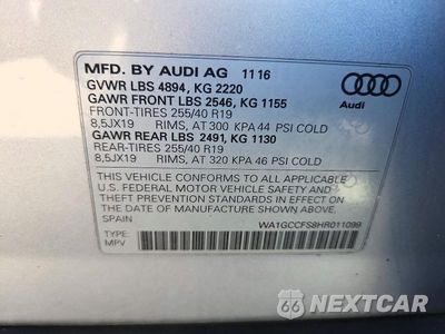 Zdjęcie 13 z 13 samochodu: 2017 AUDI Q3 PRESTIGE VIN:WA1GCCFS8HR011099 - miniatura