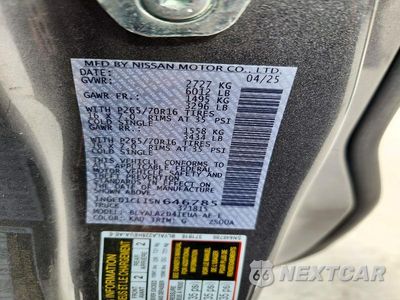 Zdjęcie 12 z 12 samochodu: 2025 NISSAN FRONTIER S VIN:1N6ED1CL1SN646785 - miniatura
