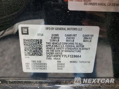 Zdjęcie 14 z 14 samochodu: 2020 GMC SIERRA K2500 AT4 VIN:1GT49PEY7LF119664 - miniatura