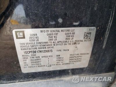 Zdjęcie 12 z 12 samochodu: 2017 CHEVROLET COLORADO Z71 VIN:1GCPTDE17H1236875 - miniatura