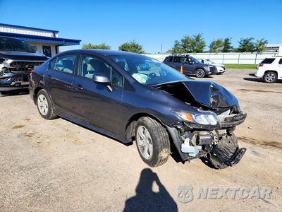 Czwarte zdjęcie samochodu z boku: 2013 HONDA CIVIC LX VIN:19XFB2F50DE001374 - miniatura