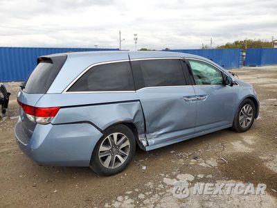 Trzecie zdjęcie samochodu z tyłu: 2014 HONDA ODYSSEY TOURING VIN:5FNRL5H94EB131682 - miniatura