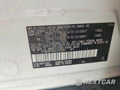 Zdjęcie 12 z 12 samochodu: 2024 TOYOTA RAV4 XLE VIN:2T3W1RFV0RC290216 - miniatura