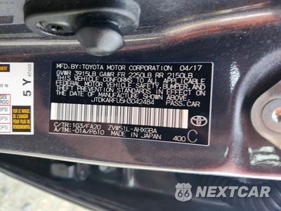 Zdjęcie 12 z 12 samochodu: 2017 TOYOTA PRIUS THREE VIN:JTDKARFU5H3042484 - miniatura