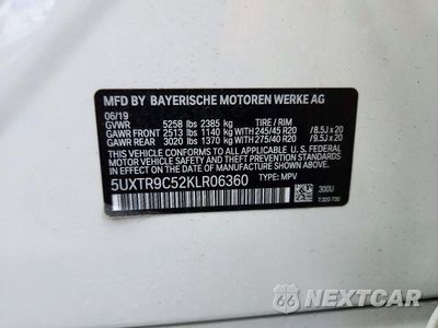 Zdjęcie 13 z 13 samochodu: 2019 BMW X3 XDRIVE30I VIN:5UXTR9C52KLR06360 - miniatura