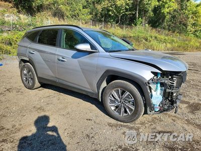 Czwarte zdjęcie samochodu z boku: 2024 HYUNDAI TUCSON BLUE VIN:KM8JBCD12RU191022 - miniatura