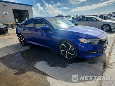 Czwarte zdjęcie samochodu z boku: 2019 HONDA ACCORD SPORT VIN:1HGCV1F35KA019633 - miniatura