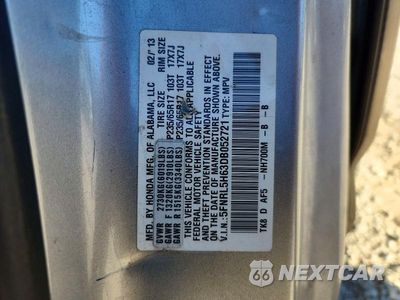 Zdjęcie 13 z 13 samochodu: 2013 HONDA ODYSSEY EXL VIN:5FNRL5H63DB052721 - miniatura