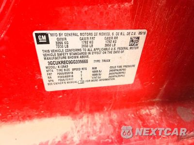 Zdjęcie 12 z 12 samochodu: 2016 CHEVROLET SILVERADO K1500 LT VIN:3GCUKREC9GG335668 - miniatura