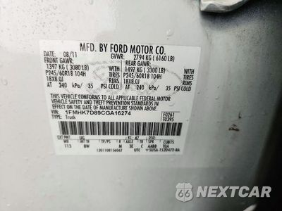 Zdjęcie 13 z 13 samochodu: 2012 FORD EXPLORER XLT VIN:1FMHK7D89CGA16274 - miniatura