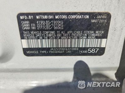 Zdjęcie 13 z 13 samochodu: 2016 MITSUBISHI LANCER ES VIN:JA32V2FW2GU010869 - miniatura