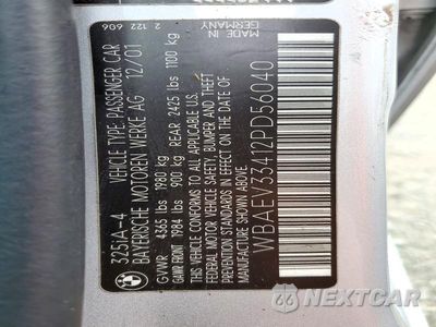 Zdjęcie 13 z 13 samochodu: 2002 BMW 325 I VIN:WBAEV33412PD56040 - miniatura