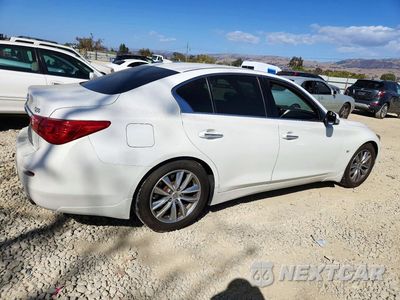 Trzecie zdjęcie samochodu z tyłu: 2014 INFINITI Q50 PREMIUM VIN:JN1BV7AP0EM684971 - miniatura