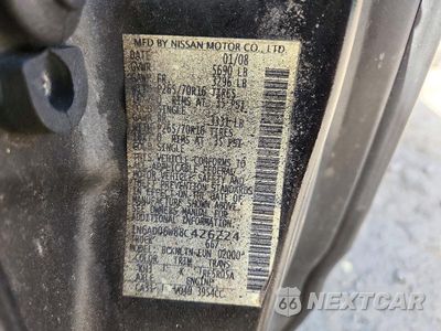 Zdjęcie 12 z 12 samochodu: 2008 NISSAN FRONTIER SE V6 VIN:1N6AD06W88C426224 - miniatura
